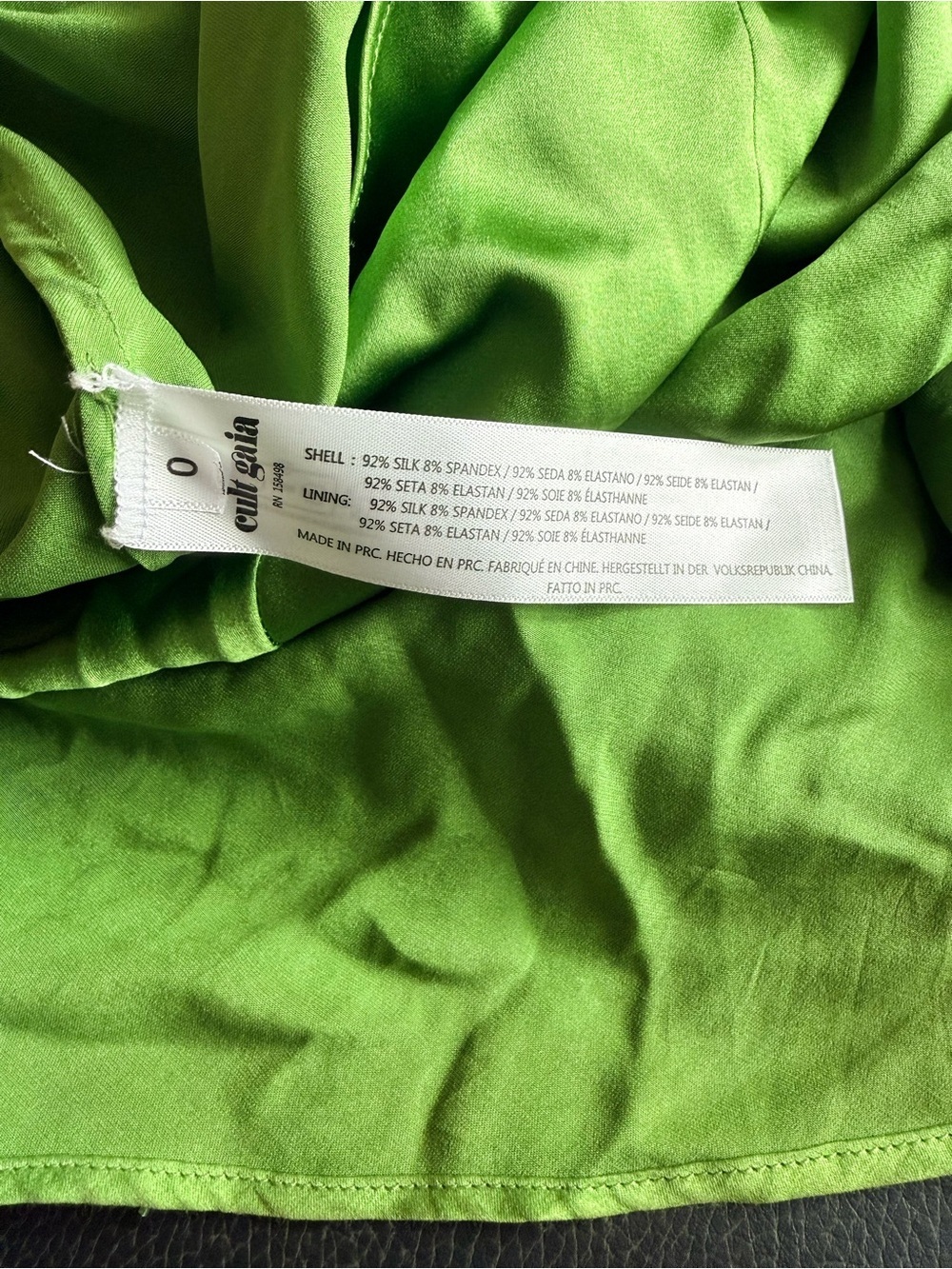 Preowned Cult Gaia Keya Pistachio XS 0 Gown - Picture 14 of 16